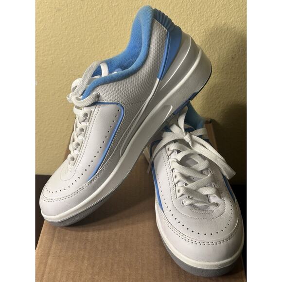 Nike Air Jordan 2 Retro Low University Blue White Size 6.5Y/Women 8 FJ6869 104 - Picture 10 of 12